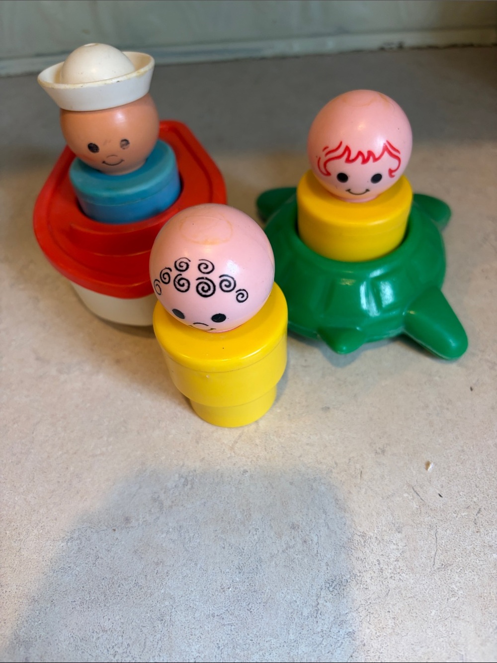 Vintage Fisher Price Tub Toys as Shown